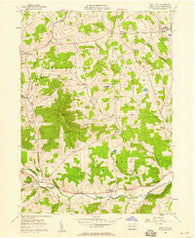 East Troy Pennsylvania Historical topographic map, 1:24000 scale, 7.5 X 7.5 Minute, Year 1957
