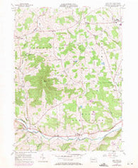 East Troy Pennsylvania Historical topographic map, 1:24000 scale, 7.5 X 7.5 Minute, Year 1957