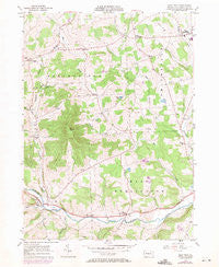 East Troy Pennsylvania Historical topographic map, 1:24000 scale, 7.5 X 7.5 Minute, Year 1957