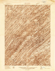 East Waterford Pennsylvania Historical topographic map, 1:48000 scale, 15 X 15 Minute, Year 1936