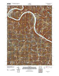 East Brady Pennsylvania Historical topographic map, 1:24000 scale, 7.5 X 7.5 Minute, Year 2010