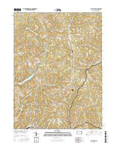 East Butler Pennsylvania Current topographic map, 1:24000 scale, 7.5 X 7.5 Minute, Year 2016