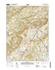 East Greenville Pennsylvania Current topographic map, 1:24000 scale, 7.5 X 7.5 Minute, Year 2016
