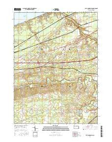 East Springfield Pennsylvania Current topographic map, 1:24000 scale, 7.5 X 7.5 Minute, Year 2016