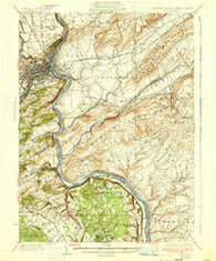 Easton Pennsylvania Historical topographic map, 1:62500 scale, 15 X 15 Minute, Year 1932