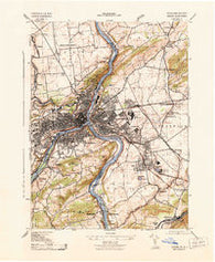 Easton Pennsylvania Historical topographic map, 1:31680 scale, 7.5 X 7.5 Minute, Year 1943