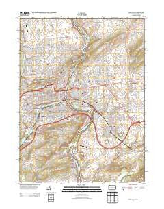 Easton Pennsylvania Historical topographic map, 1:24000 scale, 7.5 X 7.5 Minute, Year 2013