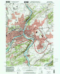 Easton Pennsylvania Historical topographic map, 1:24000 scale, 7.5 X 7.5 Minute, Year 1999