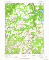 Eau Claire Pennsylvania Historical topographic map, 1:24000 scale, 7.5 X 7.5 Minute, Year 1963