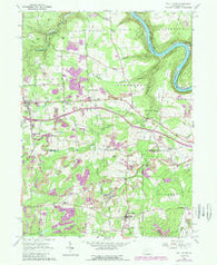 Eau Claire Pennsylvania Historical topographic map, 1:24000 scale, 7.5 X 7.5 Minute, Year 1963