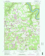 Eau Claire Pennsylvania Historical topographic map, 1:24000 scale, 7.5 X 7.5 Minute, Year 1963