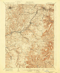 Ebensburg Pennsylvania Historical topographic map, 1:62500 scale, 15 X 15 Minute, Year 1904