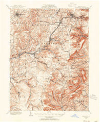 Ebensburg Pennsylvania Historical topographic map, 1:62500 scale, 15 X 15 Minute, Year 1902