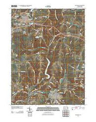 Ebensburg Pennsylvania Historical topographic map, 1:24000 scale, 7.5 X 7.5 Minute, Year 2010