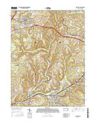 Ebensburg Pennsylvania Current topographic map, 1:24000 scale, 7.5 X 7.5 Minute, Year 2016