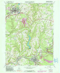 Ebensburg Pennsylvania Historical topographic map, 1:24000 scale, 7.5 X 7.5 Minute, Year 1963