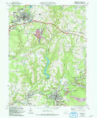 Ebensburg Pennsylvania Historical topographic map, 1:24000 scale, 7.5 X 7.5 Minute, Year 1963
