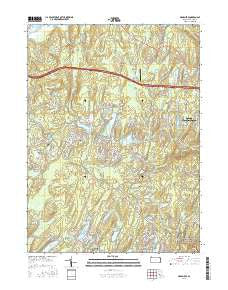 Edgemere Pennsylvania Current topographic map, 1:24000 scale, 7.5 X 7.5 Minute, Year 2016