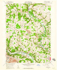 Edinburg Pennsylvania Historical topographic map, 1:24000 scale, 7.5 X 7.5 Minute, Year 1958