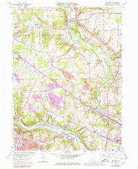 Edinburg Pennsylvania Historical topographic map, 1:24000 scale, 7.5 X 7.5 Minute, Year 1958