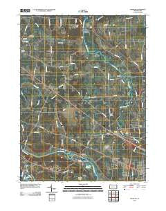 Edinburg Pennsylvania Historical topographic map, 1:24000 scale, 7.5 X 7.5 Minute, Year 2010