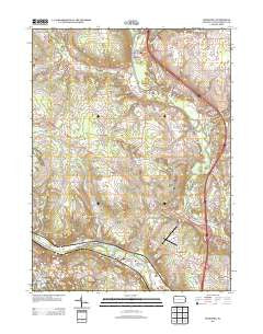 Edinburg Pennsylvania Historical topographic map, 1:24000 scale, 7.5 X 7.5 Minute, Year 2013