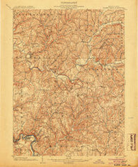 Elders Ridge Pennsylvania Historical topographic map, 1:62500 scale, 15 X 15 Minute, Year 1904