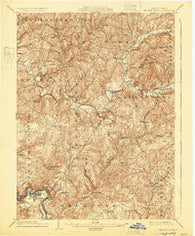 Elders Ridge Pennsylvania Historical topographic map, 1:62500 scale, 15 X 15 Minute, Year 1904