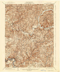 Elders Ridge Pennsylvania Historical topographic map, 1:62500 scale, 15 X 15 Minute, Year 1904