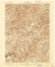 Elders Ridge Pennsylvania Historical topographic map, 1:62500 scale, 15 X 15 Minute, Year 1904