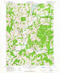 Elderton Pennsylvania Historical topographic map, 1:24000 scale, 7.5 X 7.5 Minute, Year 1964