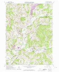Elderton Pennsylvania Historical topographic map, 1:24000 scale, 7.5 X 7.5 Minute, Year 1964