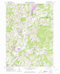 Elderton Pennsylvania Historical topographic map, 1:24000 scale, 7.5 X 7.5 Minute, Year 1964
