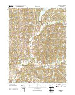 Elderton Pennsylvania Historical topographic map, 1:24000 scale, 7.5 X 7.5 Minute, Year 2013