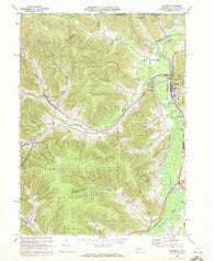 Eldred Pennsylvania Historical topographic map, 1:24000 scale, 7.5 X 7.5 Minute, Year 1969