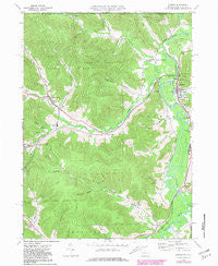 Eldred Pennsylvania Historical topographic map, 1:24000 scale, 7.5 X 7.5 Minute, Year 1969