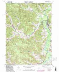 Eldred Pennsylvania Historical topographic map, 1:24000 scale, 7.5 X 7.5 Minute, Year 1969
