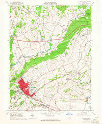 Elizabethtown Pennsylvania Historical topographic map, 1:24000 scale, 7.5 X 7.5 Minute, Year 1964
