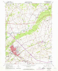 Elizabethtown Pennsylvania Historical topographic map, 1:24000 scale, 7.5 X 7.5 Minute, Year 1964