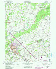 Elizabethtown Pennsylvania Historical topographic map, 1:24000 scale, 7.5 X 7.5 Minute, Year 1964