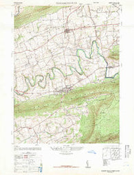 Elizabethville Pennsylvania Historical topographic map, 1:24000 scale, 7.5 X 7.5 Minute, Year 1947