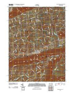 Elizabethville Pennsylvania Historical topographic map, 1:24000 scale, 7.5 X 7.5 Minute, Year 2010