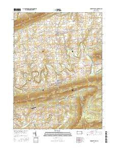 Elizabethville Pennsylvania Current topographic map, 1:24000 scale, 7.5 X 7.5 Minute, Year 2016