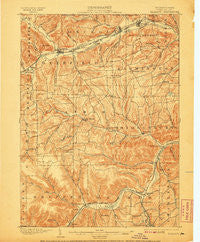Elkland Pennsylvania Historical topographic map, 1:62500 scale, 15 X 15 Minute, Year 1900