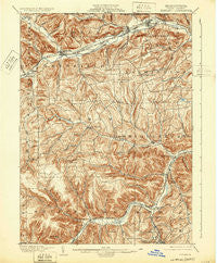 Elkland Pennsylvania Historical topographic map, 1:62500 scale, 15 X 15 Minute, Year 1900