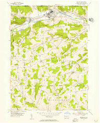 Elkland Pennsylvania Historical topographic map, 1:24000 scale, 7.5 X 7.5 Minute, Year 1954