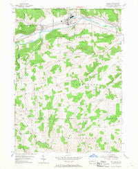 Elkland Pennsylvania Historical topographic map, 1:24000 scale, 7.5 X 7.5 Minute, Year 1954