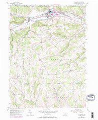 Elkland Pennsylvania Historical topographic map, 1:24000 scale, 7.5 X 7.5 Minute, Year 1954