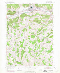 Elkland Pennsylvania Historical topographic map, 1:24000 scale, 7.5 X 7.5 Minute, Year 1954