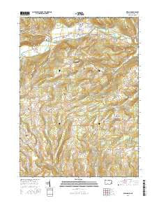 Elkland Pennsylvania Current topographic map, 1:24000 scale, 7.5 X 7.5 Minute, Year 2016